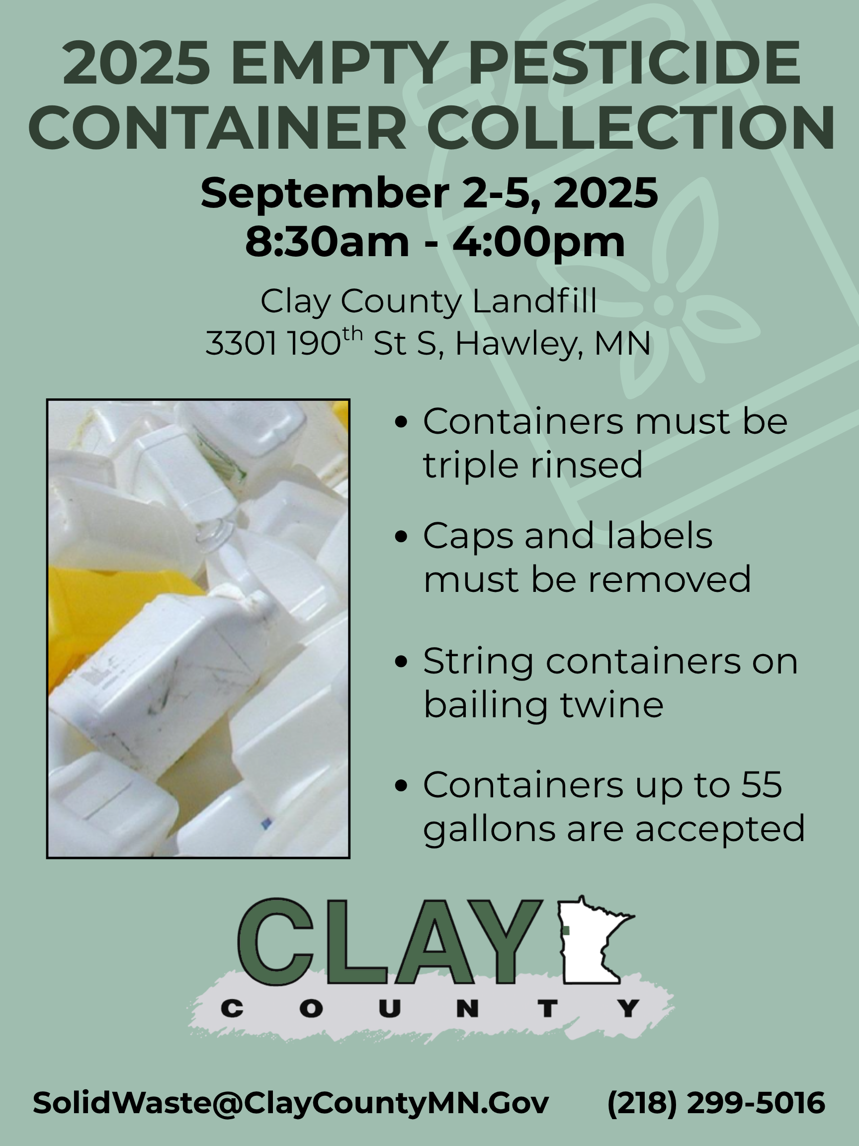 2025 EMPTY PESTICIDE CONTAINER COLLECTION (1)